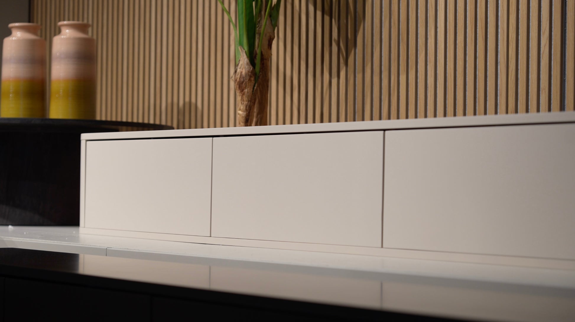 Japandi tv-meubel beige, 180 cm