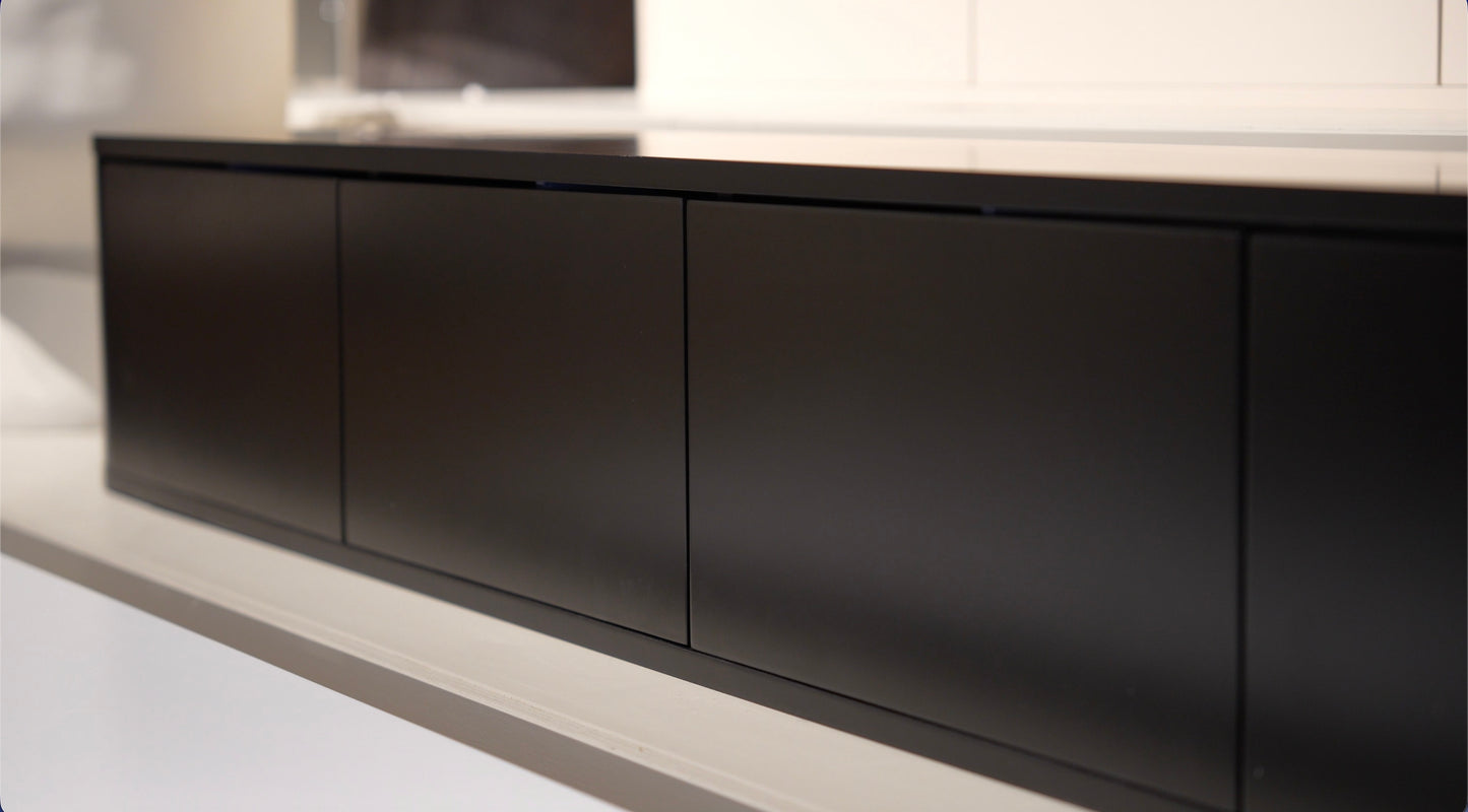 Japandi TV-meubel | Zwart | Mat