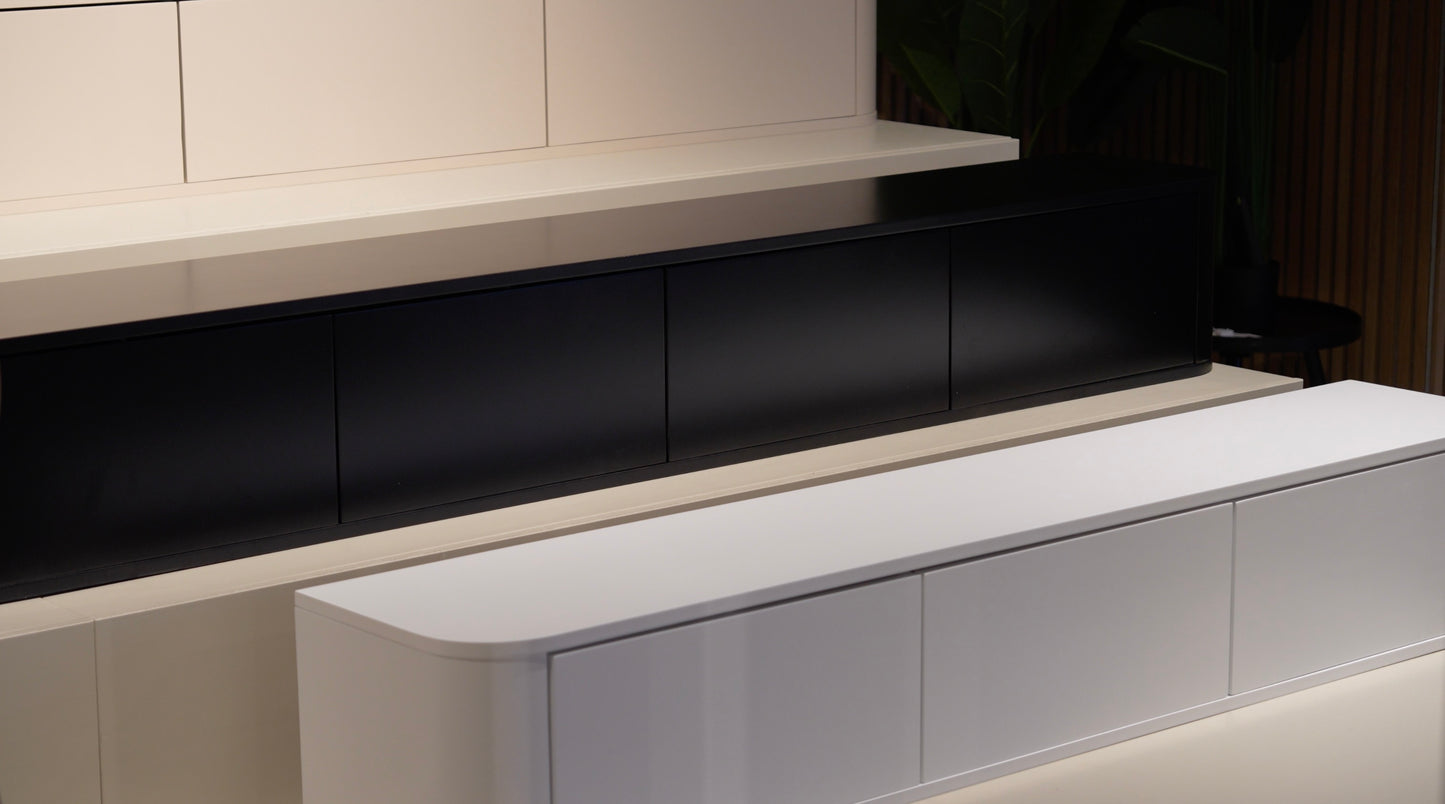 Japandi TV-meubel | Wit | Mat