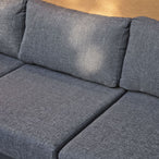 Bari loungeset aluminium polywood incl. kussens donkergrijs