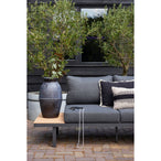 Bari loungeset aluminium polywood incl. kussens donkergrijs