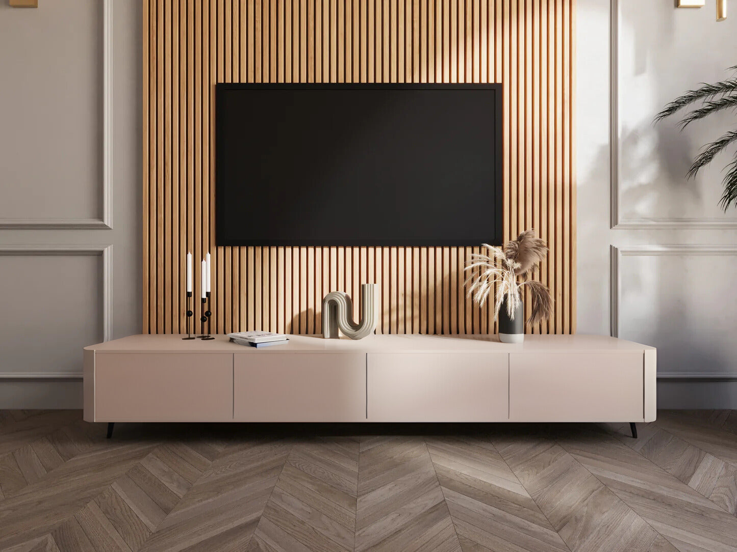 TV meubel - Beige - 220cm