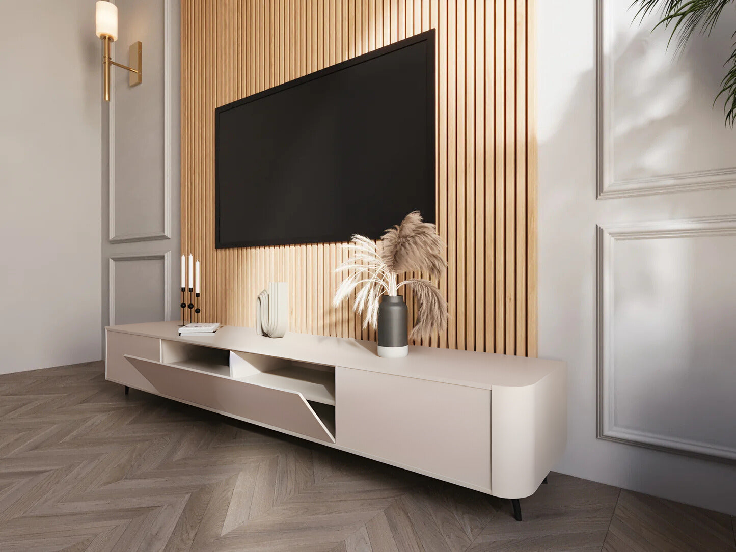 TV meubel - Beige - 220cm
