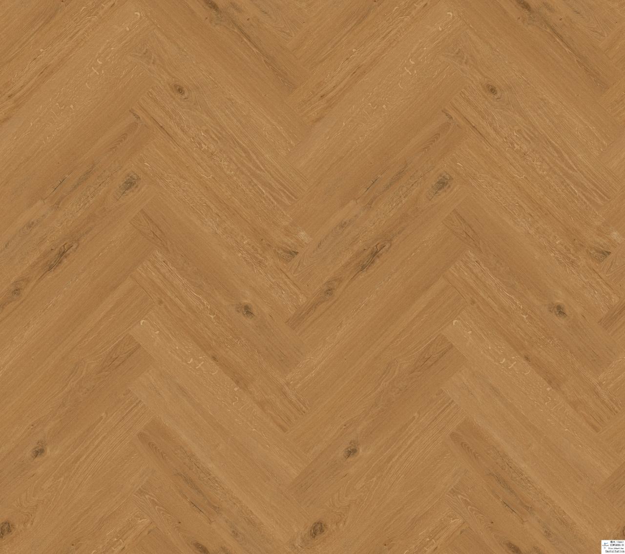 Plak PVC Visgraat - Rustiek Eiken