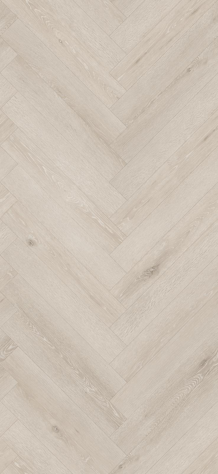 Plak PVC Visgraat - Wit Eiken