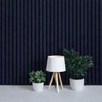 Suede wandpaneel blauw