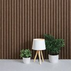 Suede wandpaneel bruin