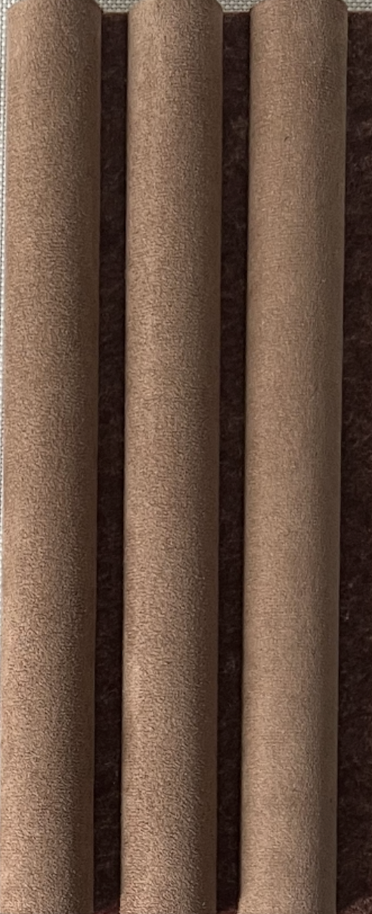 Suede wandpaneel bruin