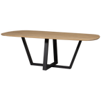 Tablo eettafel organisch dl 220x100cm transparant [fsc]