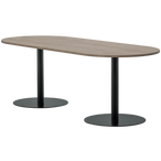 Tablo eettafel ovaal vl 220x90cm pebble grey/zwart [fsc]