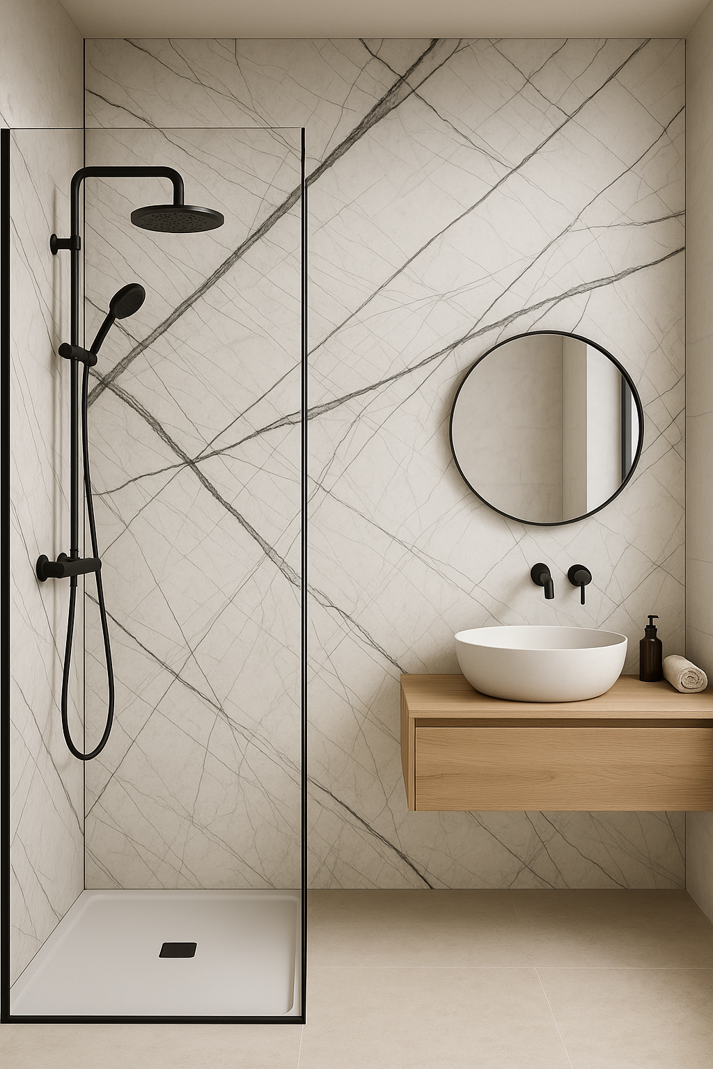 Marmer wandpaneel - Venato White